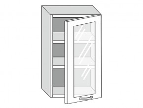 19.50.3 Шкаф настенный (h=913) на 500мм с 1-ой стекл. дверцей в Симе - sim.magazinmebel.ru | фото