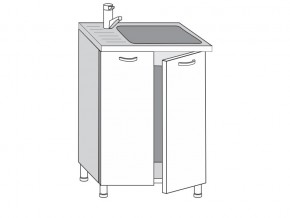 2.60.2м Шкаф-стол на 600мм под врезную мойку с 2-мя дверцами в Симе - sim.magazinmebel.ru | фото