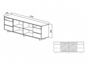 Комодино Moderno-2200 Ф3 в Симе - sim.magazinmebel.ru | фото - изображение 5