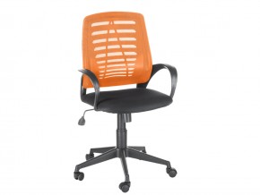 Кресло оператора Ирис стандарт оранжевый/черный в Симе - sim.magazinmebel.ru | фото