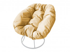 Кресло Пончик без ротанга бежевая подушка в Симе - sim.magazinmebel.ru | фото