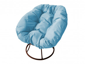 Кресло Пончик без ротанга голубая подушка в Симе - sim.magazinmebel.ru | фото