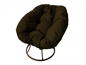 Кресло Пончик без ротанга коричневая подушка в Симе - sim.magazinmebel.ru | фото