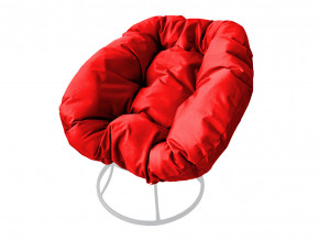 Кресло Пончик без ротанга красная подушка в Симе - sim.magazinmebel.ru | фото