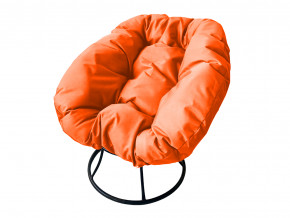 Кресло Пончик без ротанга оранжевая подушка в Симе - sim.magazinmebel.ru | фото