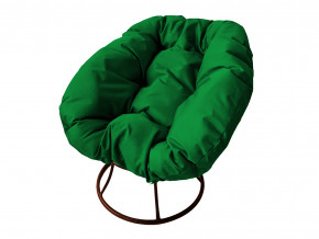Кресло Пончик без ротанга зелёная подушка в Симе - sim.magazinmebel.ru | фото