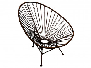 Кресло Ракушка с ротангом коричневый в Симе - sim.magazinmebel.ru | фото