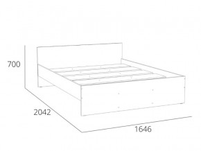 Кровать 1600 НМ 011.53 Симпл Белый Фасадный в Симе - sim.magazinmebel.ru | фото - изображение 4