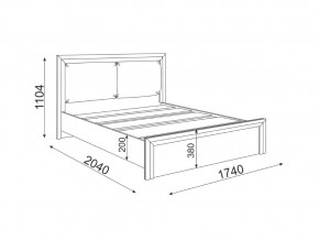 Кровать 1600 с мягкой частью Глэдис М31 в Симе - sim.magazinmebel.ru | фото - изображение 2