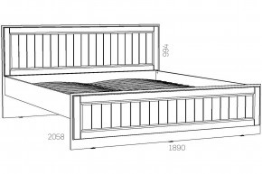 Кровать 1800 Оливия НМ 040.34-03 Х в Симе - sim.magazinmebel.ru | фото - изображение 2