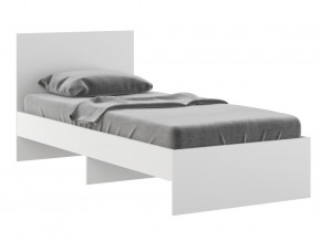 Кровать 900 Осло модуль М11 с настилом Лайт Белый в Симе - sim.magazinmebel.ru | фото