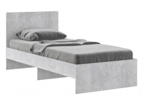 Кровать 900 Осло модуль М11 с настилом Лайт Цемент светлый в Симе - sim.magazinmebel.ru | фото