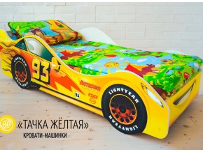 Кровать детская машина Тачка Желтая в Симе - sim.magazinmebel.ru | фото