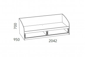 Кровать Фанк НМ 008.63 М1 900х2000 в Симе - sim.magazinmebel.ru | фото - изображение 2