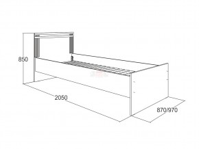 Кровать одинарная Ольга 18 900 в Симе - sim.magazinmebel.ru | фото - изображение 2