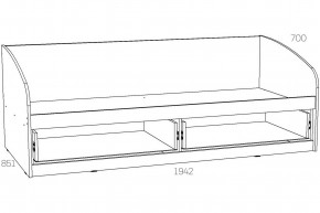 Кровать Оливия НМ 008.63-01 Х 800х1900 в Симе - sim.magazinmebel.ru | фото - изображение 5