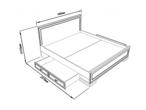 Кровать S320-LOZ/180 с выкатными тумбами Кентаки каштан в Симе - sim.magazinmebel.ru | фото - изображение 2