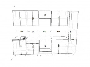 Кухонный гарнитур 17 Белый Вегас 3000 мм в Симе - sim.magazinmebel.ru | фото - изображение 2