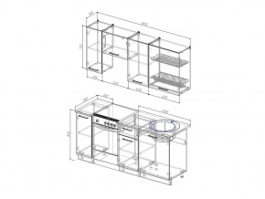 Кухонный гарнитур Антрацит 1800 в Симе - sim.magazinmebel.ru | фото - изображение 3