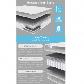 Матрас Sleep Basic шириной 1200 мм в Симе - sim.magazinmebel.ru | фото - изображение 2