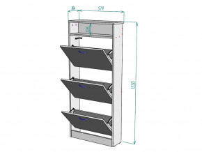 Обувница W116 в Симе - sim.magazinmebel.ru | фото - изображение 3