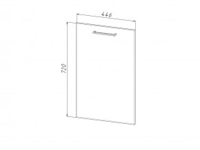 П 45 Комплект для посудомоечной машины 450 мм (цоколь + фасад) ЛДСП в Симе - sim.magazinmebel.ru | фото