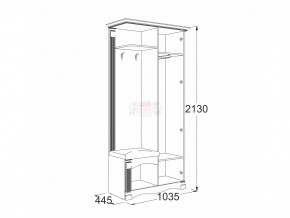 Прихожая Саша 16 в Симе - sim.magazinmebel.ru | фото - изображение 2