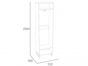 Шкаф для одежды Фолк НМ 014.01 в Симе - sim.magazinmebel.ru | фото - изображение 2