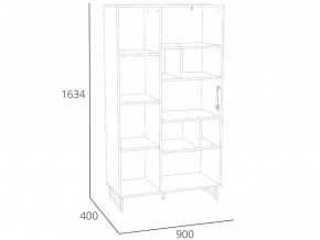 Шкаф комбинированный Фолк НМ 014.58 в Симе - sim.magazinmebel.ru | фото - изображение 2