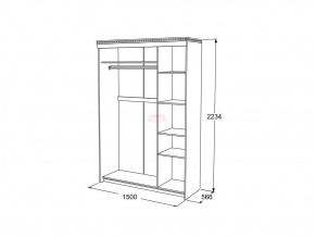 Шкаф купе 3-х дверный Ольга 13 в Симе - sim.magazinmebel.ru | фото - изображение 3