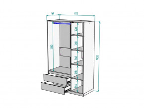 Шкаф Malta light H298 Белый в Симе - sim.magazinmebel.ru | фото - изображение 2