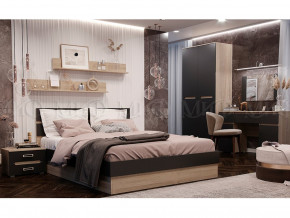 Спальня Ким Графит софт, сонома в Симе - sim.magazinmebel.ru | фото