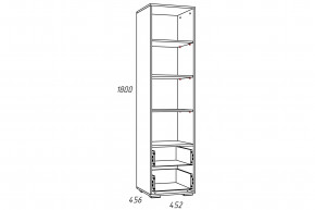 Стеллаж Лилу НМ 041.03 Птички в Симе - sim.magazinmebel.ru | фото - изображение 2