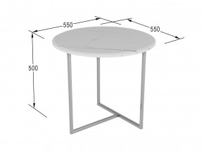 Стол журнальный Альбано белый мрамор в Симе - sim.magazinmebel.ru | фото - изображение 2