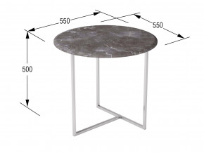 Стол журнальный Альбано серый мрамор в Симе - sim.magazinmebel.ru | фото - изображение 2