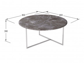 Стол журнальный Маджоре серый мрамор в Симе - sim.magazinmebel.ru | фото - изображение 2
