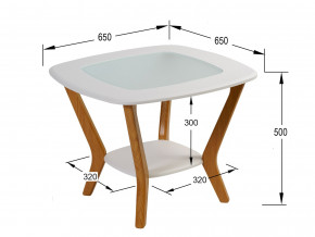 Стол журнальный Мельбурн Белый в Симе - sim.magazinmebel.ru | фото - изображение 2