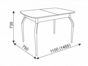 Стол обеденный Танго белый в Симе - sim.magazinmebel.ru | фото - изображение 3