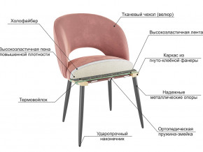 Стул Моли велюр синий в Симе - sim.magazinmebel.ru | фото - изображение 2