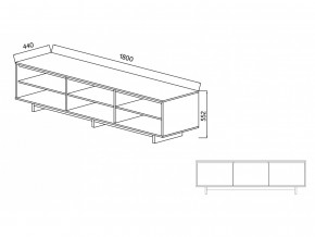 Тумба для ТВА Moderno-1800 Ф6 в Симе - sim.magazinmebel.ru | фото - изображение 4