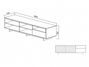 Тумба для ТВА Moderno-1800 В-1 Ф5 в Симе - sim.magazinmebel.ru | фото - изображение 4